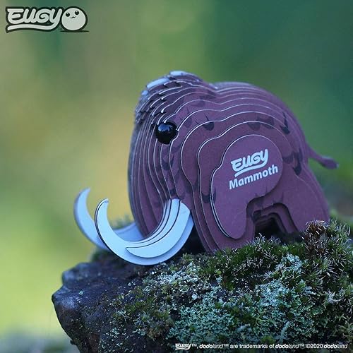 Miniatura 6 de EUGY Rompecabezas de papel 3D ecológico Mammoth 031 nuevo sello