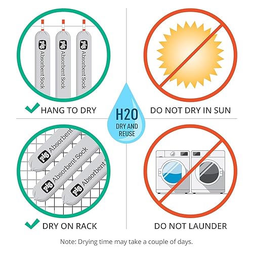 Miniatura 11 de PIG Kit de control de inundaciones con barreras de agua - Kit absorbe hasta 26.6 galones - PM50801