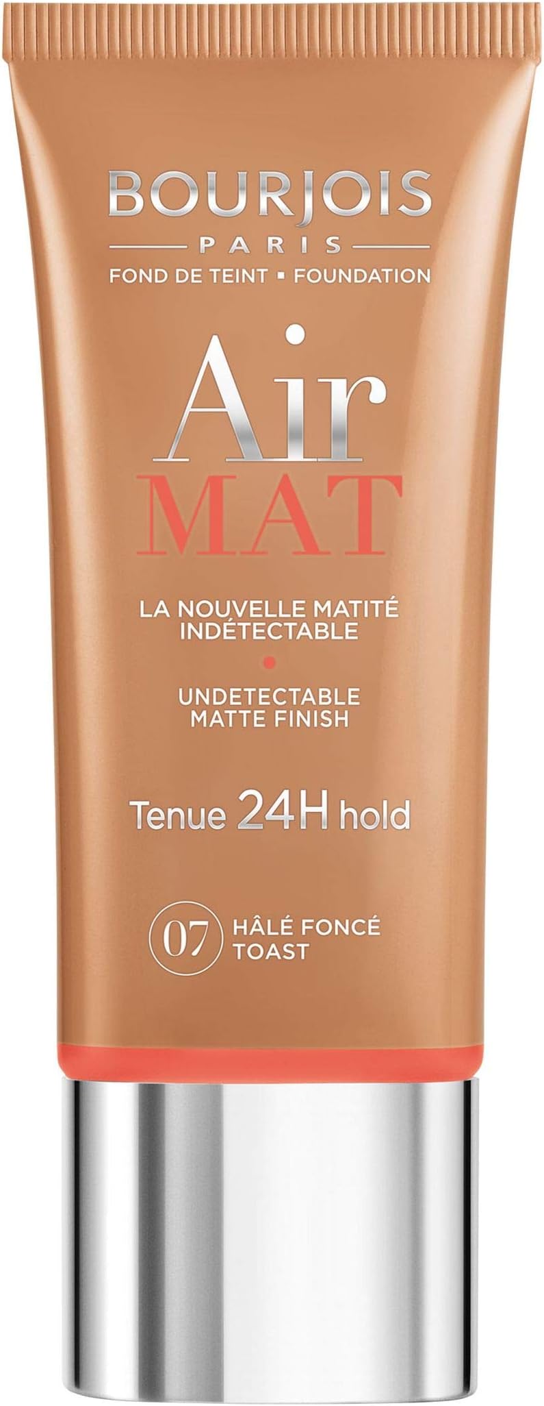 Bourjois, Air Mat 24H. Foundation. 07 Dark Tan. 30 ML - 1.0 Fl Oz