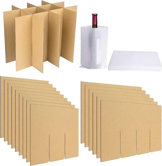 codree 3 Sets Glass Packing Kits Glass Dividers for Moving