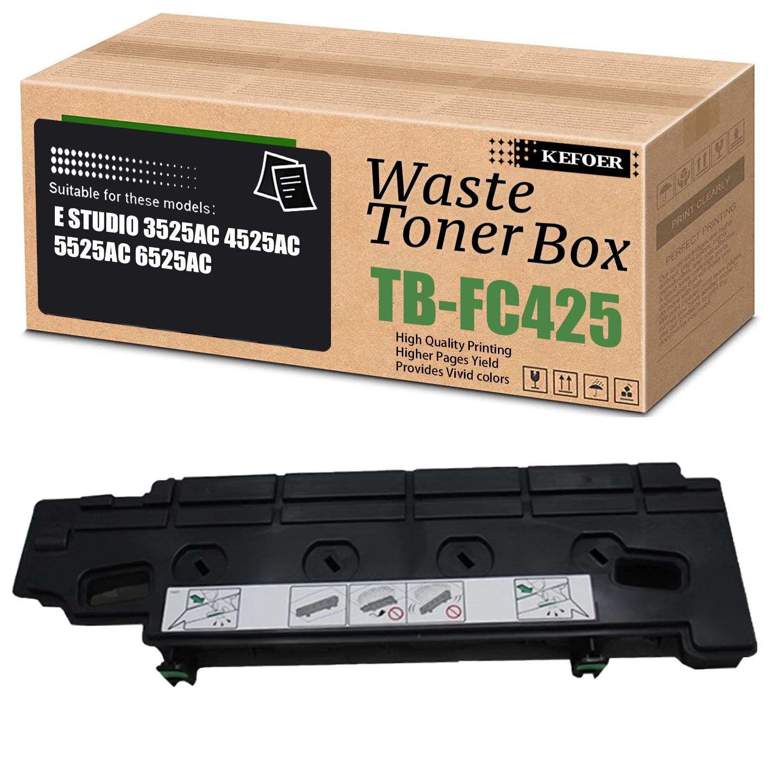 その他 TOSHIBA 7F37R Amazon.com: KEFOER TBFC425 TB-FC425 Waste Toner Box