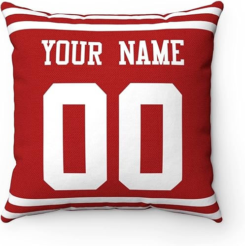 Miniatura 133 de ANTKING 2 paquetes de almohadas personalizadas con cualquier nombre y número para hombres, mujeres y niños Para Cincinnati