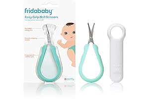 FridaBaby Easy Grip Nail Scissors - Infant Nail Clippers for Safe and Precise Trimming