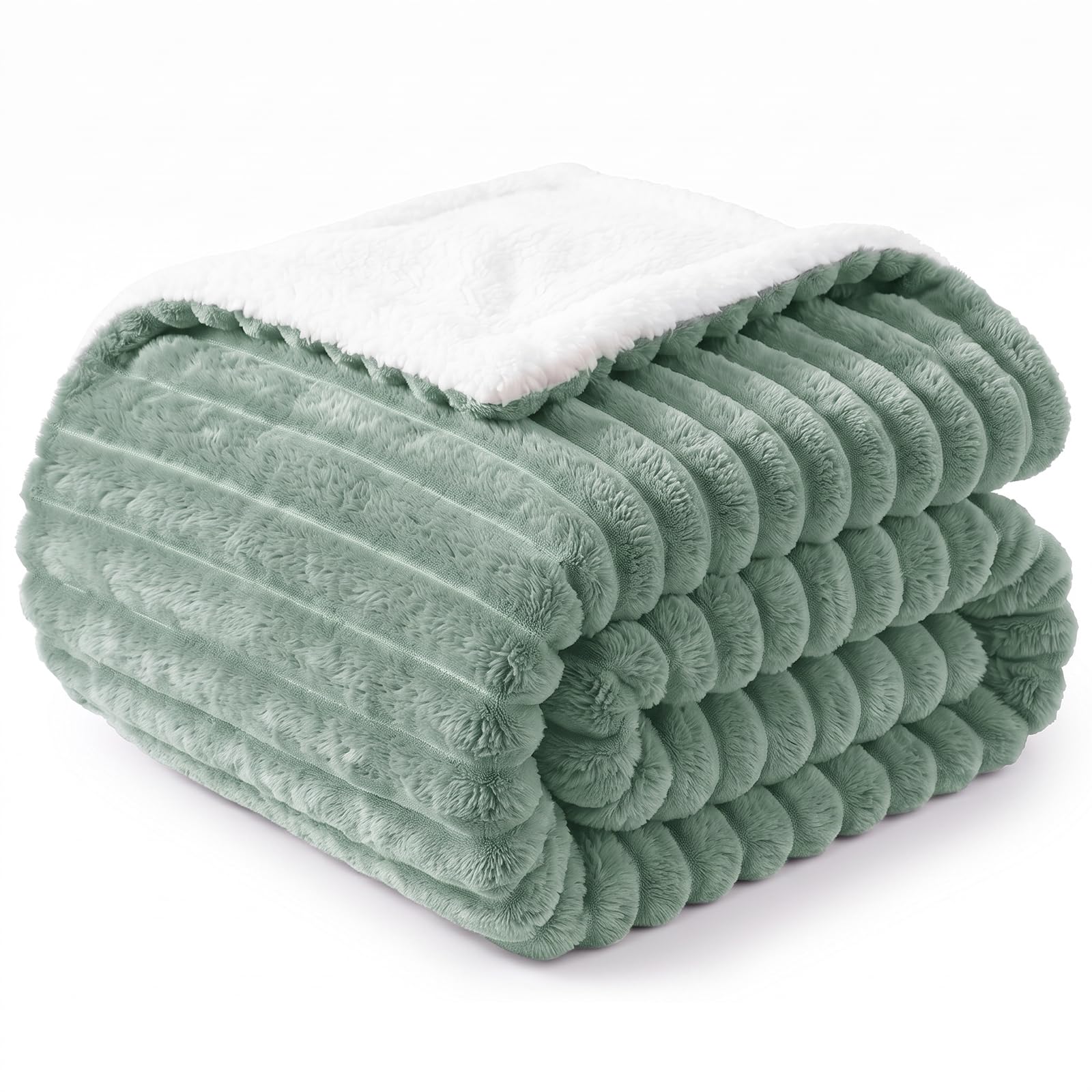 WAVVE Throw Blanket Green Queen 220x240 cm