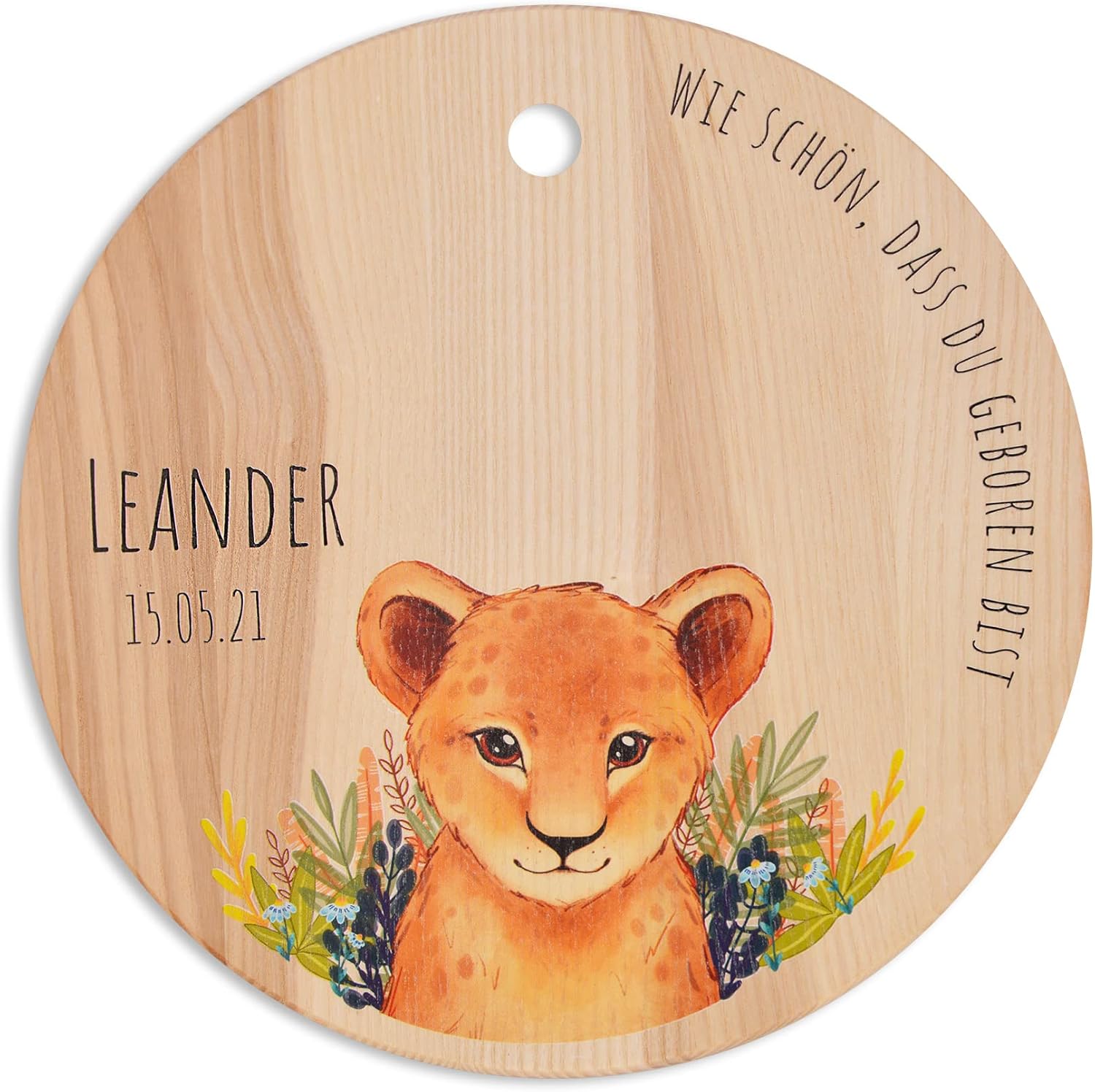 SpecialMe® Personalisierter Löwen Hoodie - Kinder Kapuzenpullover Mit Namen