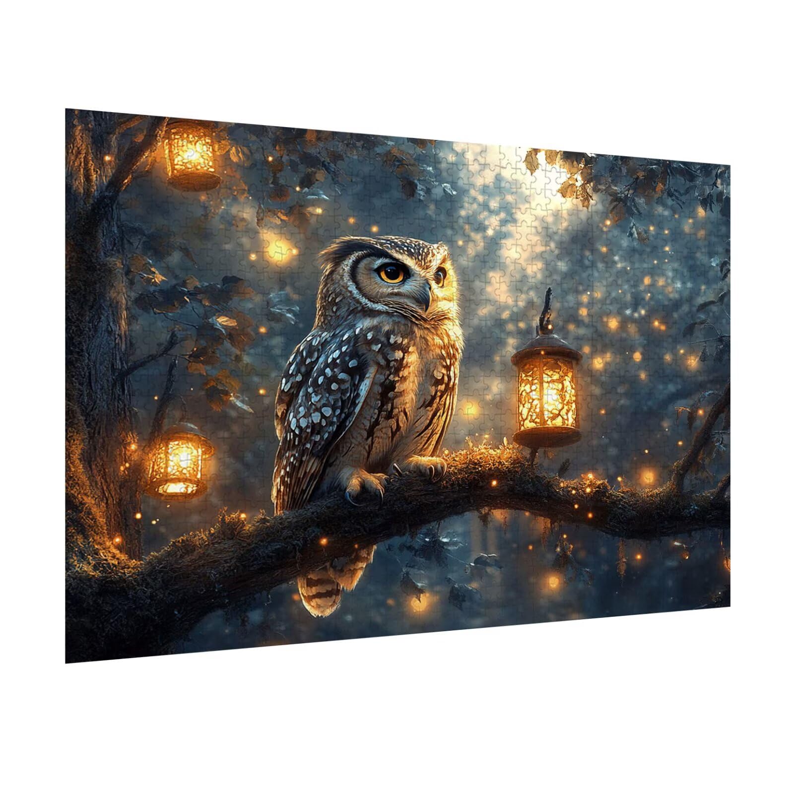Puzzle 1000 Pièces Adultes Chouette Jeu D'Intelligence, n-524