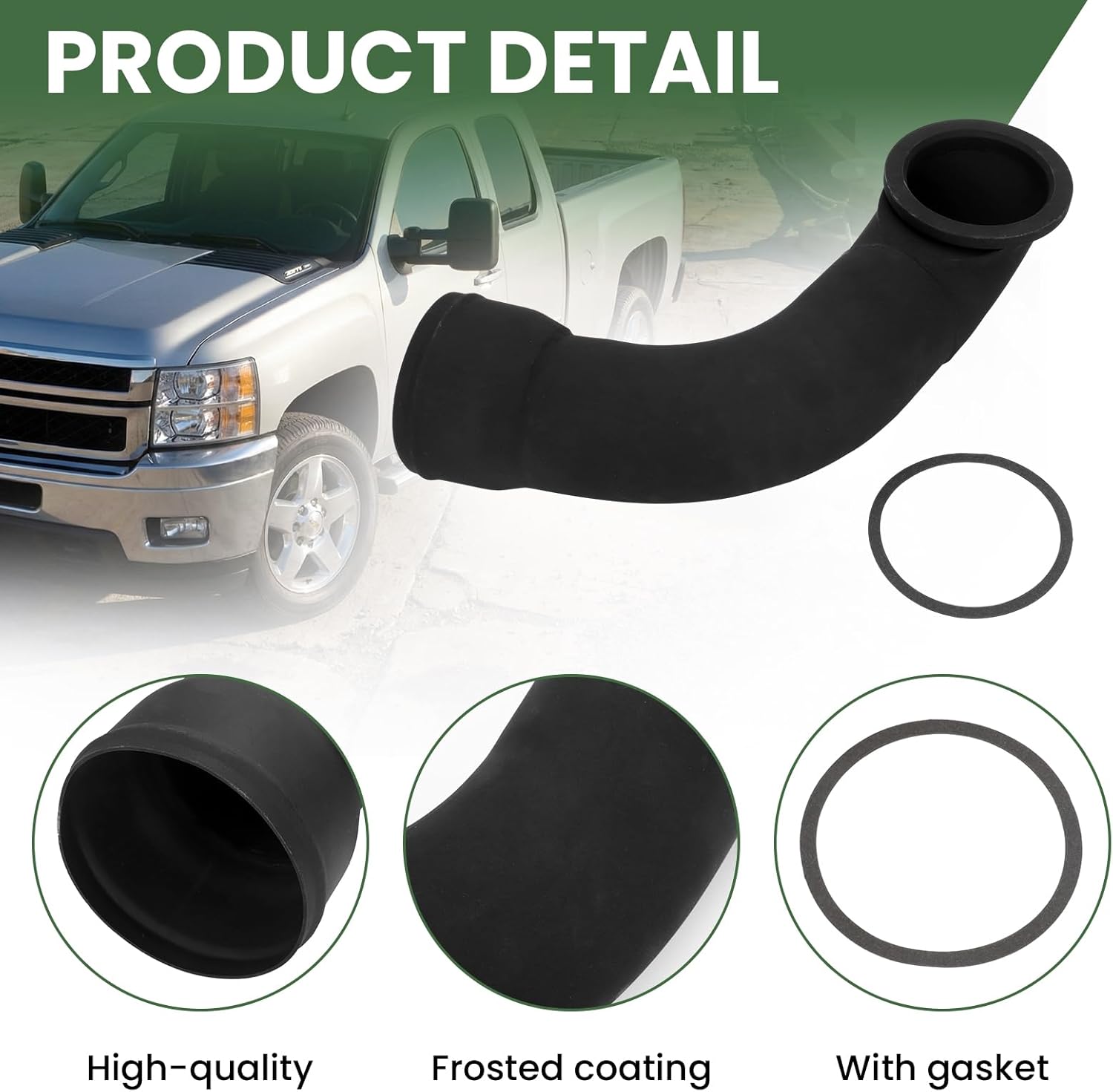 Alpha rider 3.5" High Flow Turbo Intake Elbow For 2011-16 Chevy GMC 6.6L LML Duramax Diesel