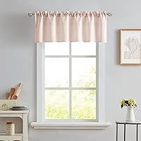 Vista 75 de Melodieux Cortinas semitraslúcidas blancas de 24 pulgadas de largo para cocina, cafetería, dormitorio, ventanas pequeñas, con bolsillo para barra