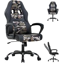 Video Game Chairs, Computer Gaming Chair for Adults with Adjustable Height, Cheap Gamer Chair, Desk Chair Gaming Chair with Lumbar Support for Teens