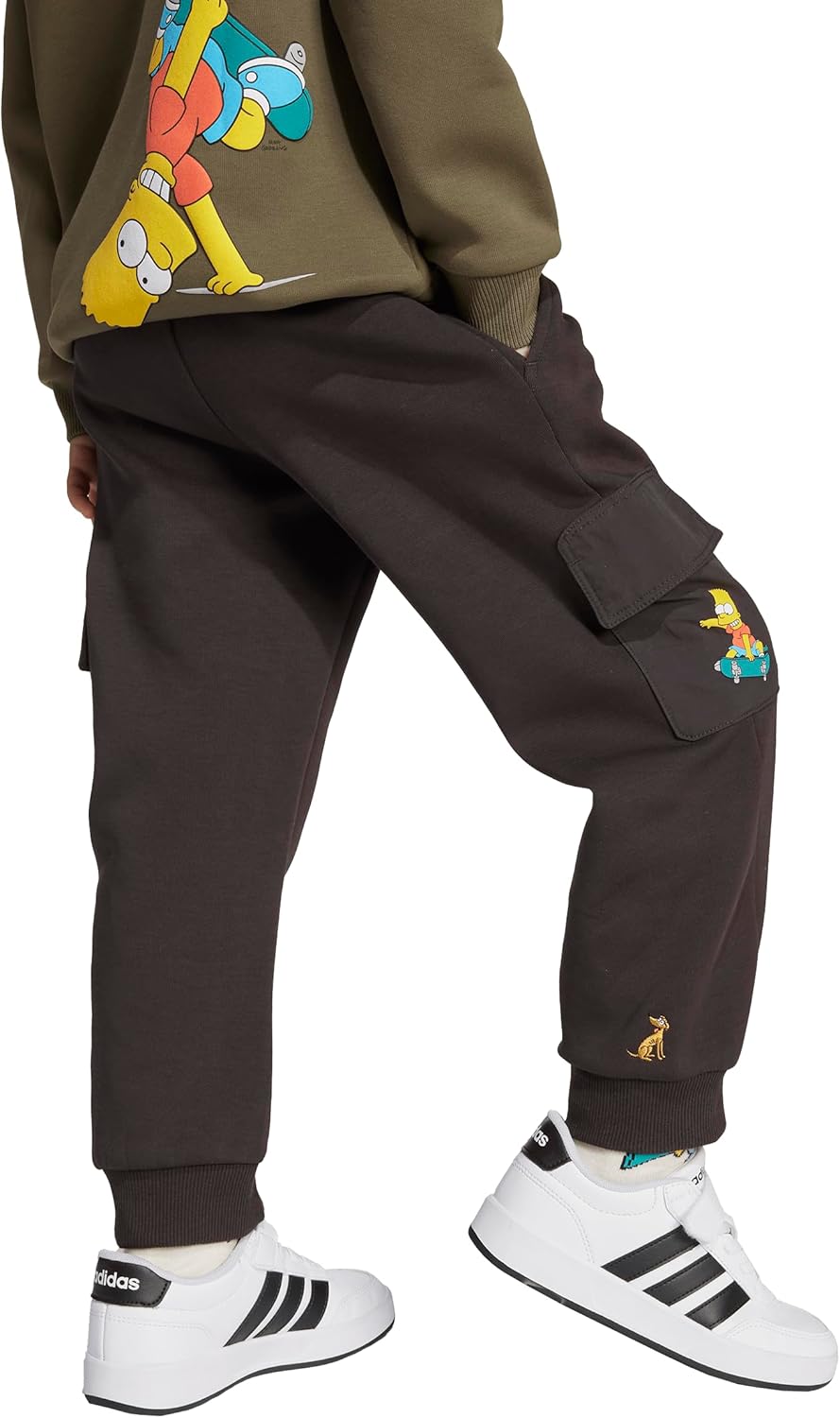 adidas Unisex-Kids The Simpsons Pants, Night Brown, X-Small - Image 3