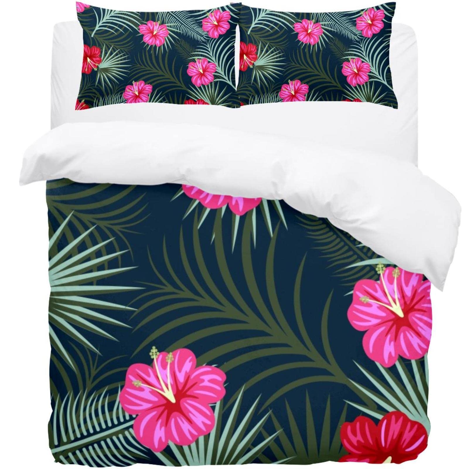 Parure de lit d'été florale pour stopper la chaleur nocturne sous la housse de couette