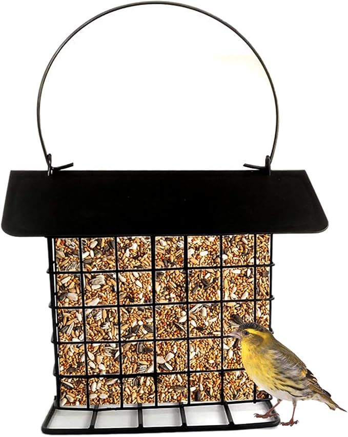 Upgrade Suet Bird Feeder, Rainproof Wild Bird Feeders for