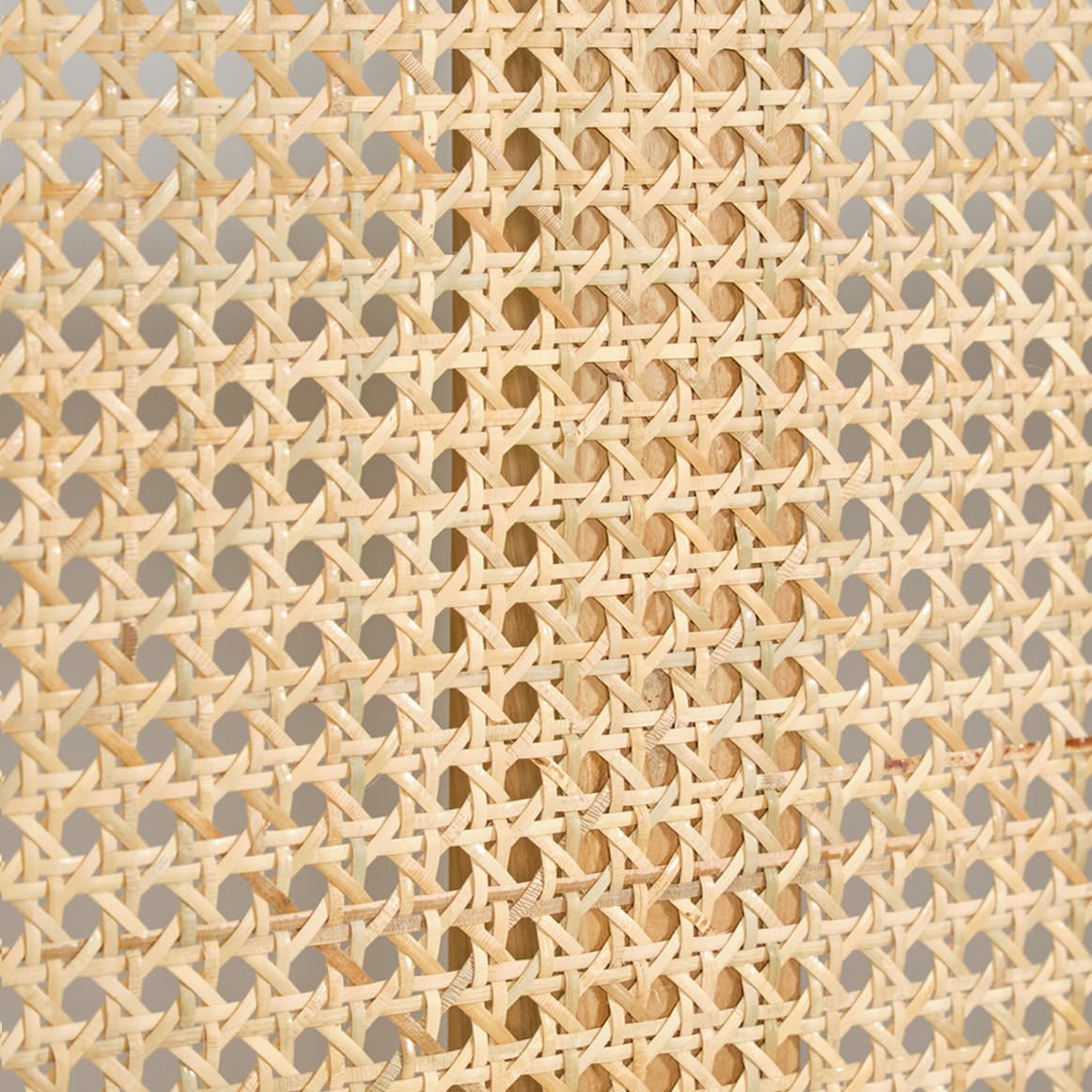 Meubletmoi Cabecero de Madera Maciza con Cannage de Ratán L. 160 cm – Estilo natural y exótico – Bruno