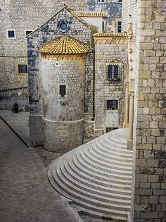 Posterazzi PDDEU32TEG0051 Croatia, Dubrovnik. Back Door to The St. Blaise's Church Photo Print, 18 x 24, Multi