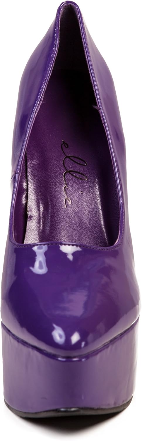 Ellie Shoes Women's 652-PRINCE 6 1/2" Heel Platform Pump,13,Purple