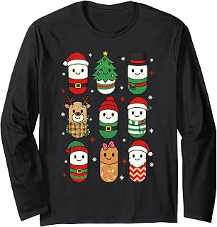 Pharmacy Christmas Xmas Vibes Pharmacist Pharm Tech Long Sleeve T-Shirt