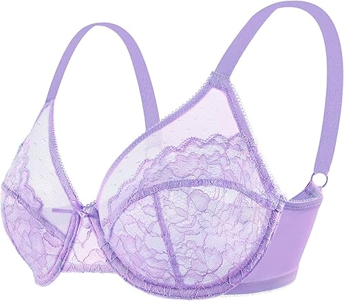 Miniatura 5 de HSIA Minimizer Bras for Women Full Coverage Underwire Bras Plus Size Lifting Lace Bra for Heavy Breast