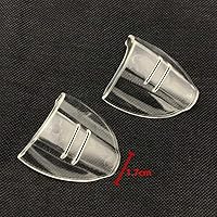 Vista 2 de KMDJG - 2 pares de protectores laterales para lentes, protectores laterales transparentes, se adapta a lentes medianos a grandes