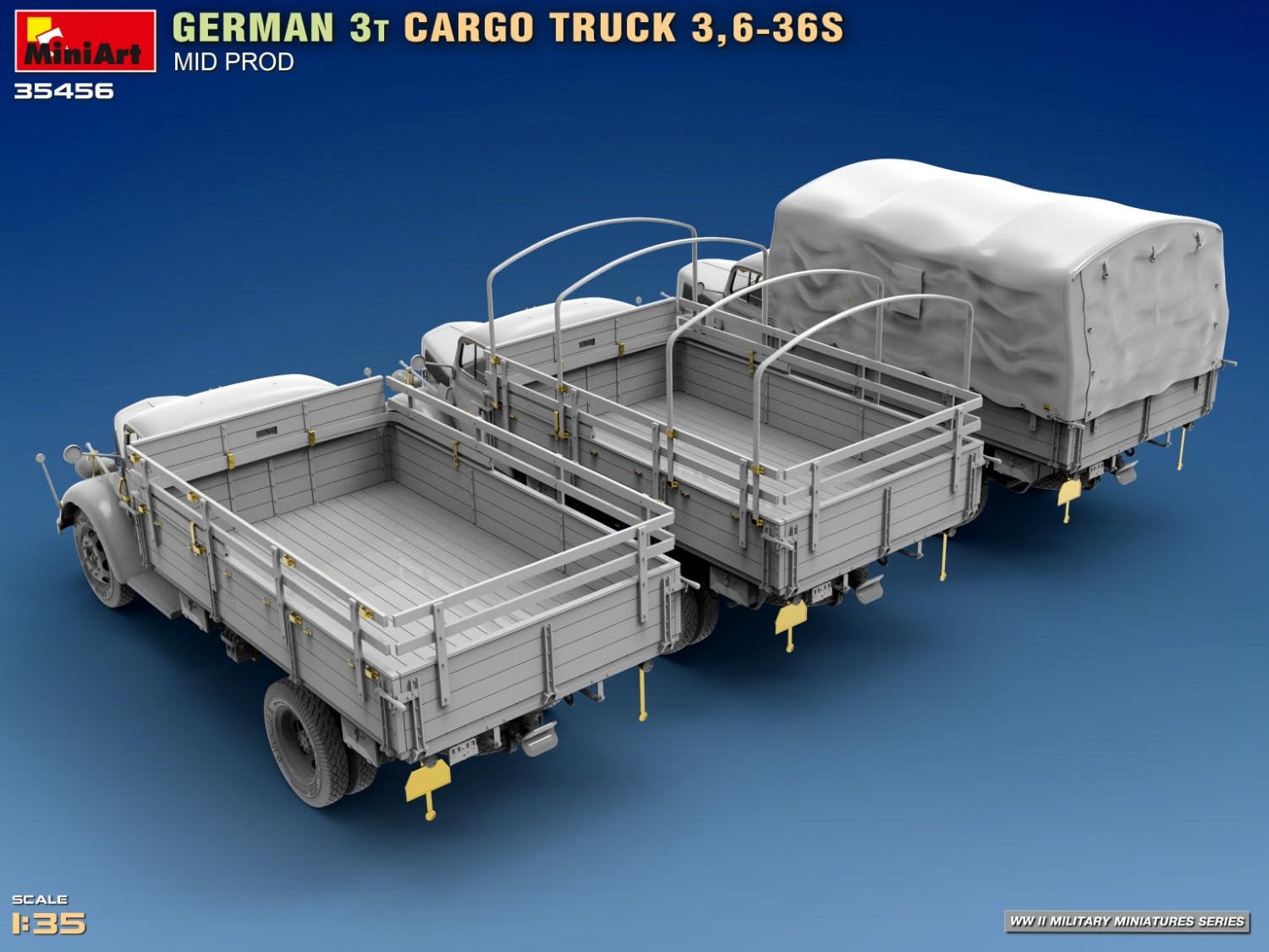 MiniArt 35456 1:35 Dt. 3t Cargo Truck 3,6-36S avec .Pro. - Réplique fidèle à l'original, modélisme, kit de construction en plastique, bricolage, loisirs, collage, kit de modélisme, assemblage