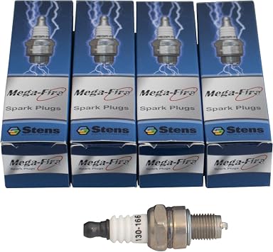 Mega-Fire Spark Plugs, 130-166-4, 4-Pack