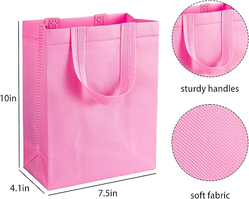 Miniatura 2 de SPERPAND 20 bolsas de regalo reutilizables medianas con pañuelos, bolsas de recuerdo de fiesta, bolsas de regalo de cumpleaños no tejidas para