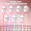 Cordless LED Fack Mask,Face Light Therapy Mask,7 LED Light Therapy Facial Mask for Skin Care,Red Light Therapy Mask for Acne Face Skin Treatment,Blackhead Remove,Anti Aging,Microdermabrasion