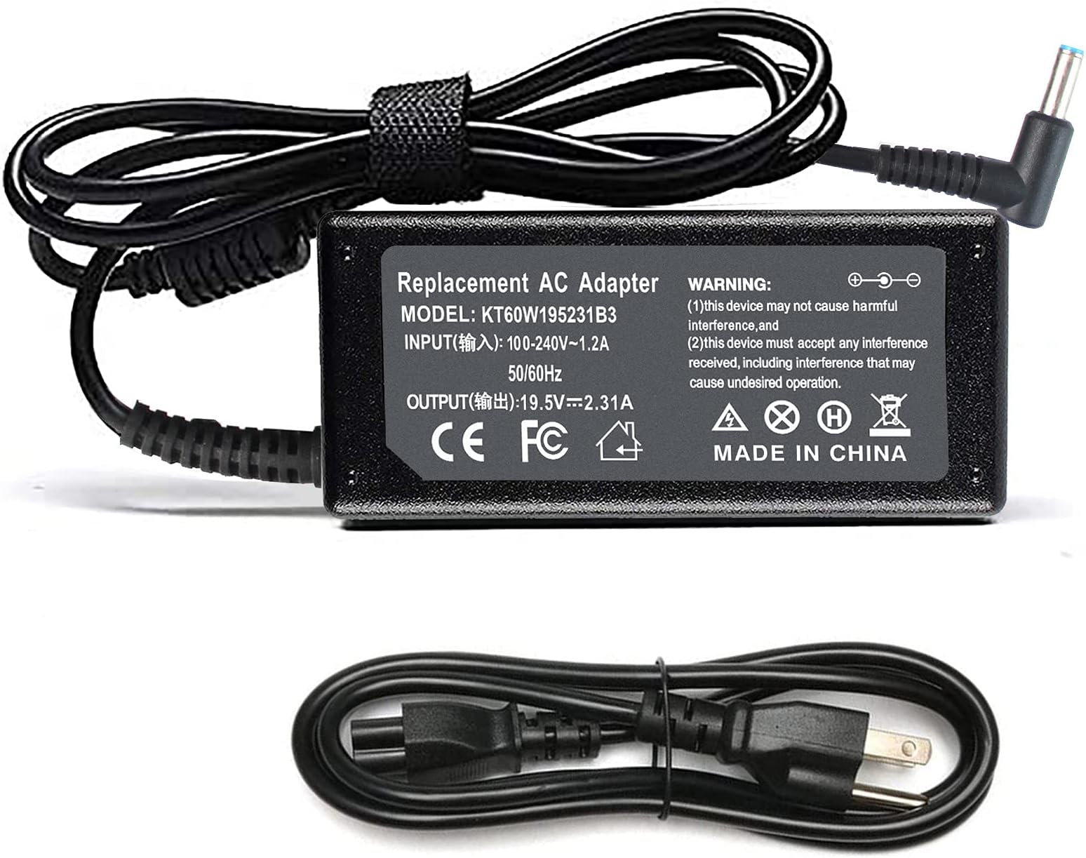 Alimentatore Per HP Caricabatterie 45W AC Adapter Laptop Charger - Foto 3