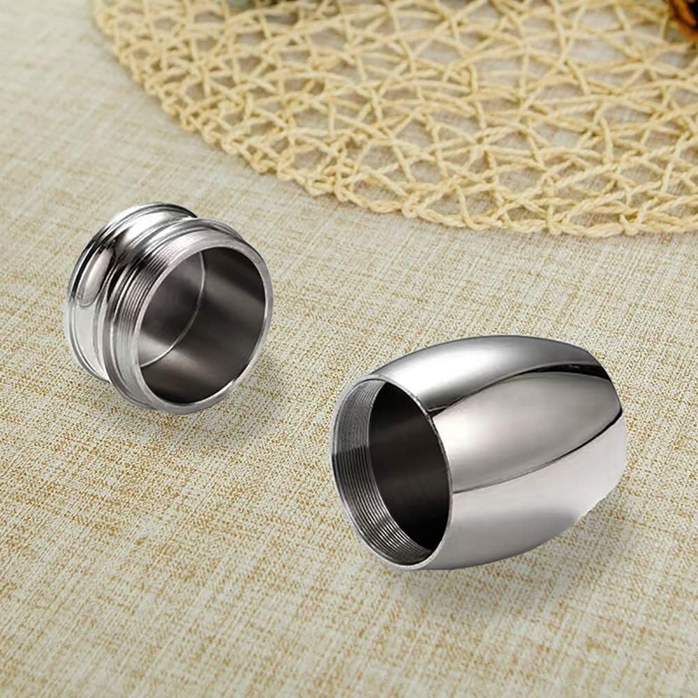 Mini Urns for Human Ashes - Small Stainless Steel Waterproof Memorial Cremation Container Jar
