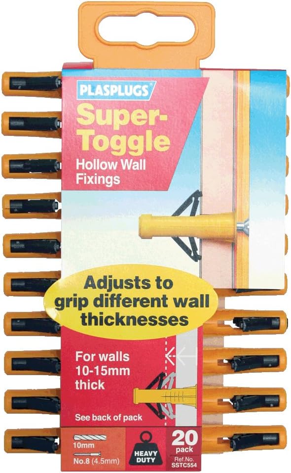 Plasplug SSTC554 Super Toggle Hollow Fixing