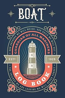 Boat log book - An all-in-one log book for trip record keeper and maintenance journal with vintage design cover: Captains Log Book, Boating Log Book, ... Log Book, Ship journal - Gift for sailors