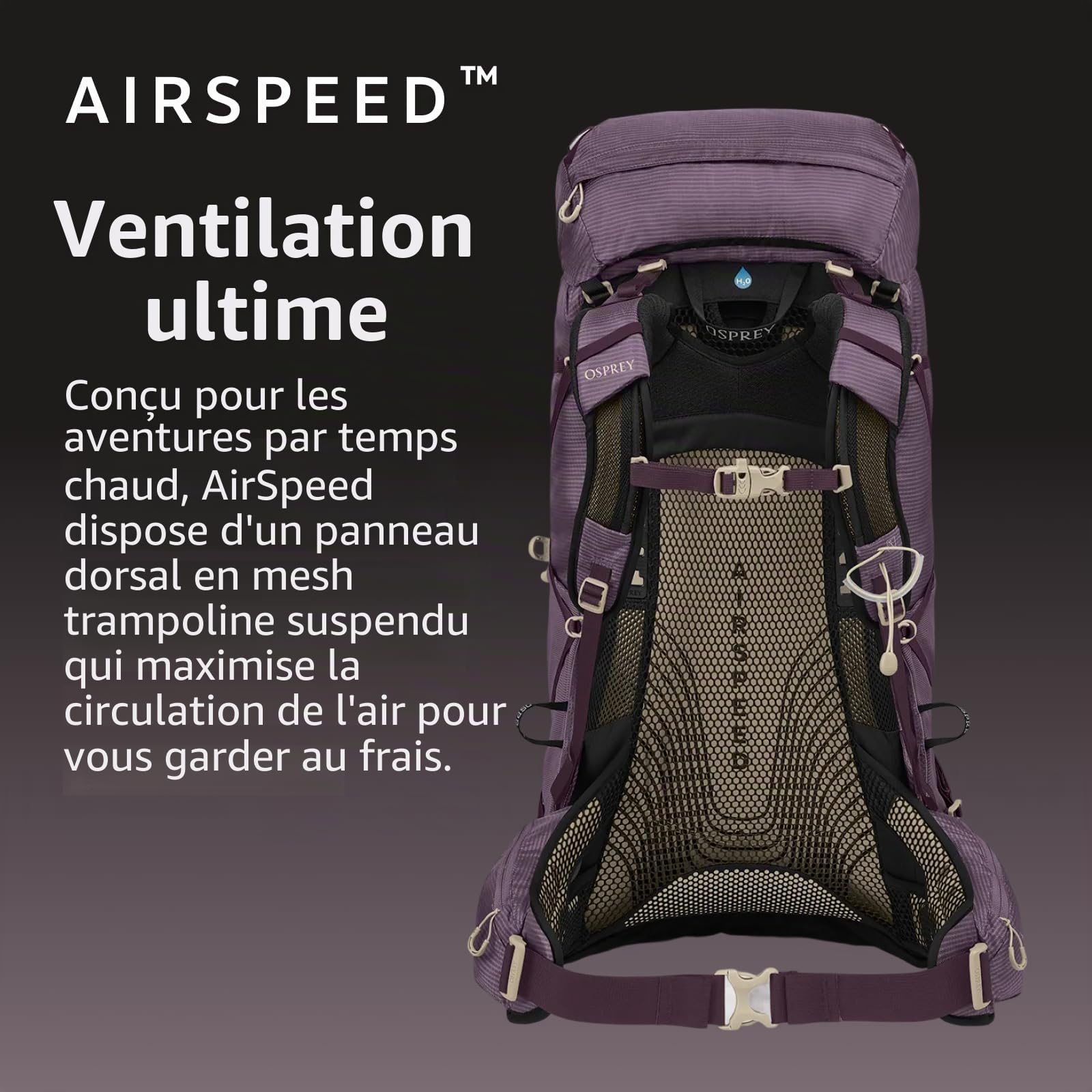 Osprey Farpoint Sac de trekking homme, 75L, Black