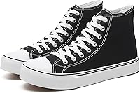 yageyan Men's High Top Canvas Sneakers - Classic Lace-Up Fashion Walking Shoes for Casual Comfort