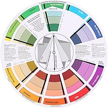 Roue chromatique créative Roue chromatique d'artiste Guide d'apprentissage professionnel du mélange de peinture pour les cours d'art Mélange de maquillage Nail Art et design