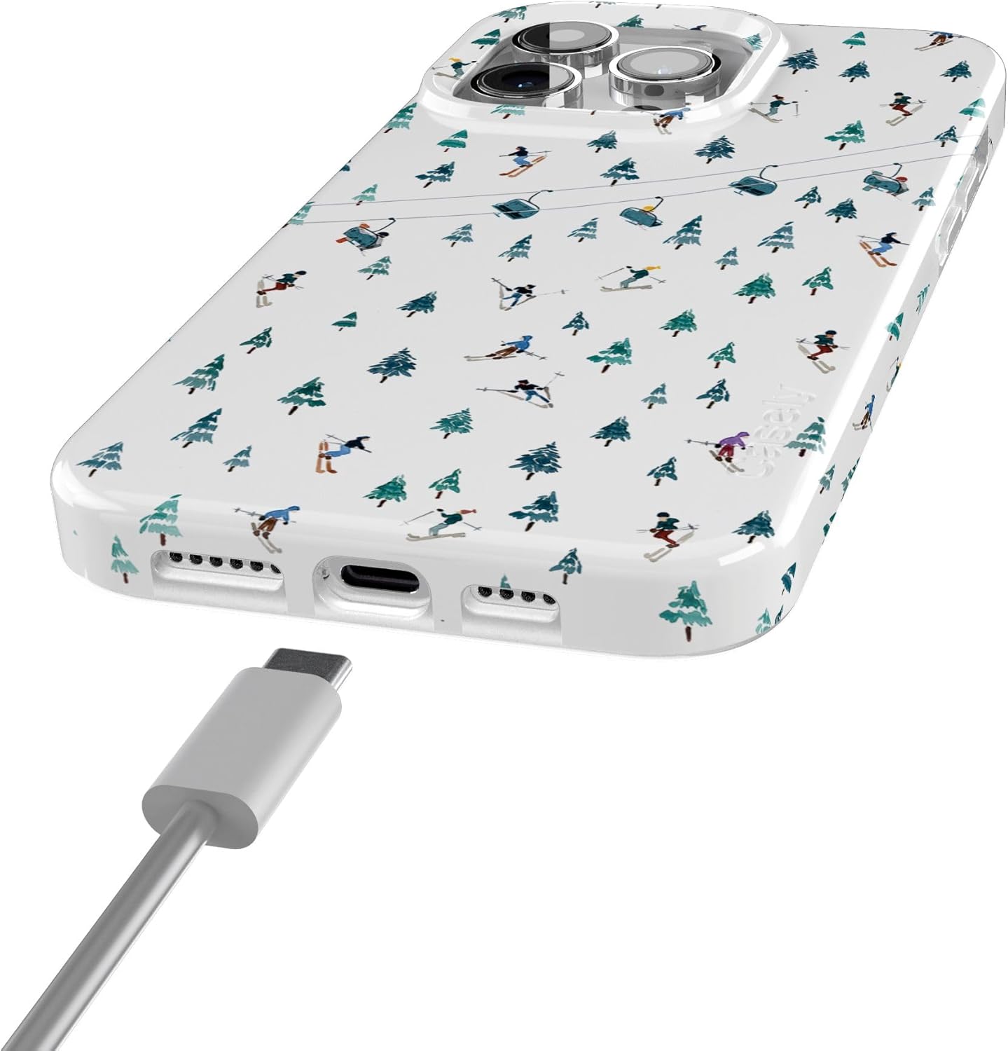Casely iPhone 15 Pro Case | We've Peaked | Après Ski Mountains | Compatible with MagSafe | Classic Ultra Thin Design