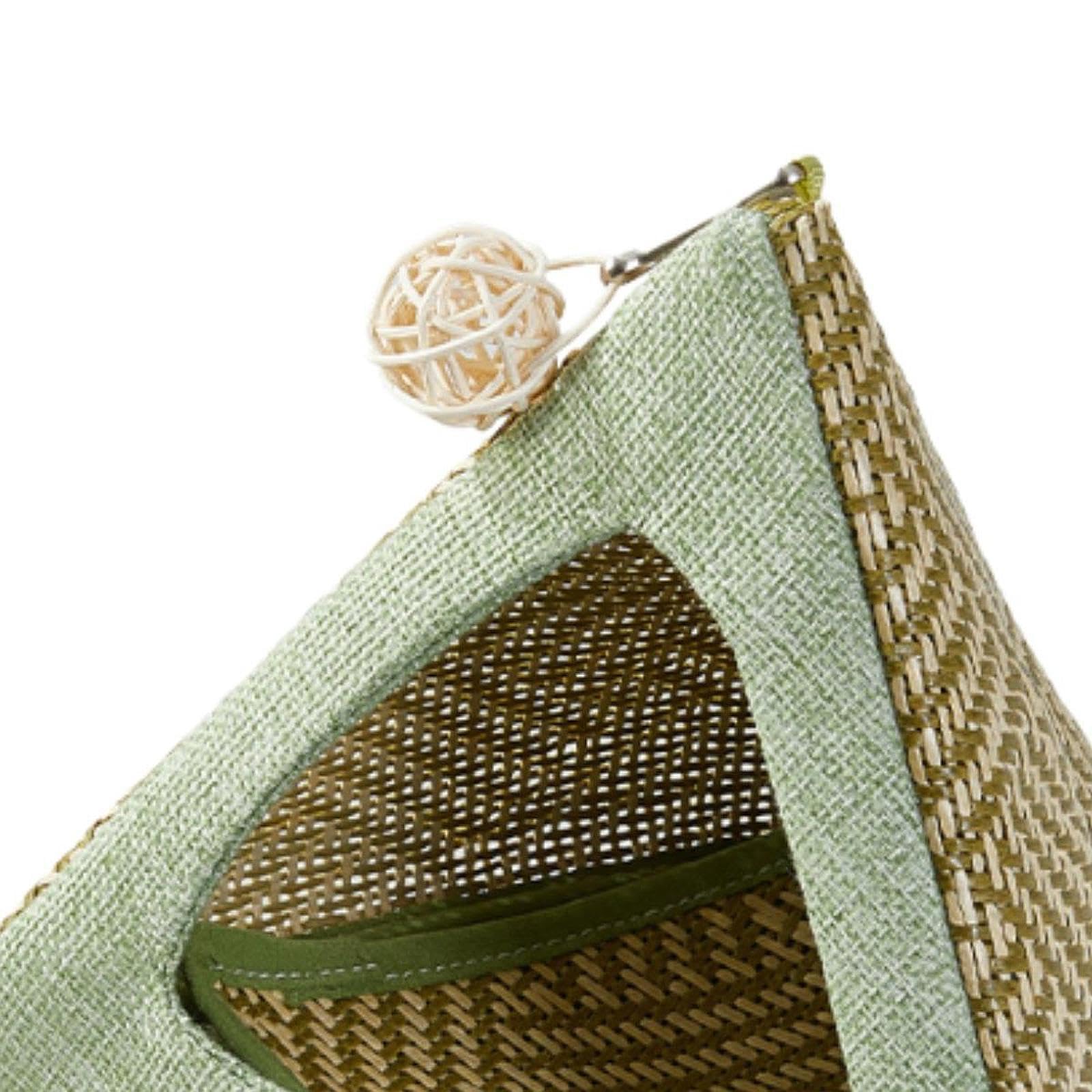 Qianly Nido de Pájaro Nido para Loros Apto para Todas Las Estaciones, Colgar y Decorar, Nido para Dormir en Verano, Nido Diseño Triángulo Colgante para Hamaca Colgante Jaula Guacamayo Agapornis