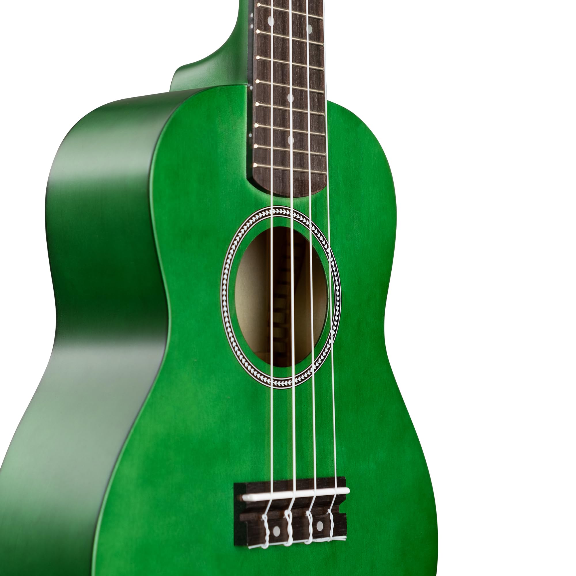 Concert Ukulele Linden Green Set (incl. Bag, 3 Picks, Book, Tuner)