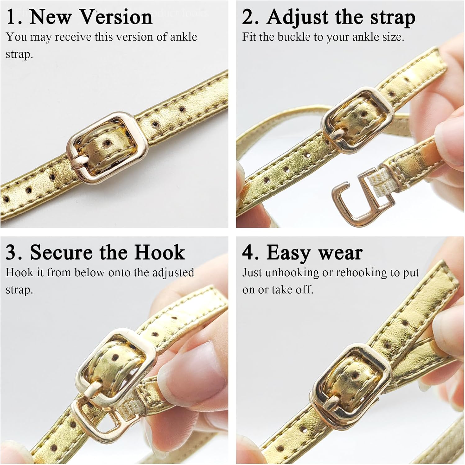 AIUNIIND Women's Square Open Toe Heeled Sandals Chunky High Heels Ankle Strap Sandals for Women Prom Wedding Heels Red 7.5 - Image 4