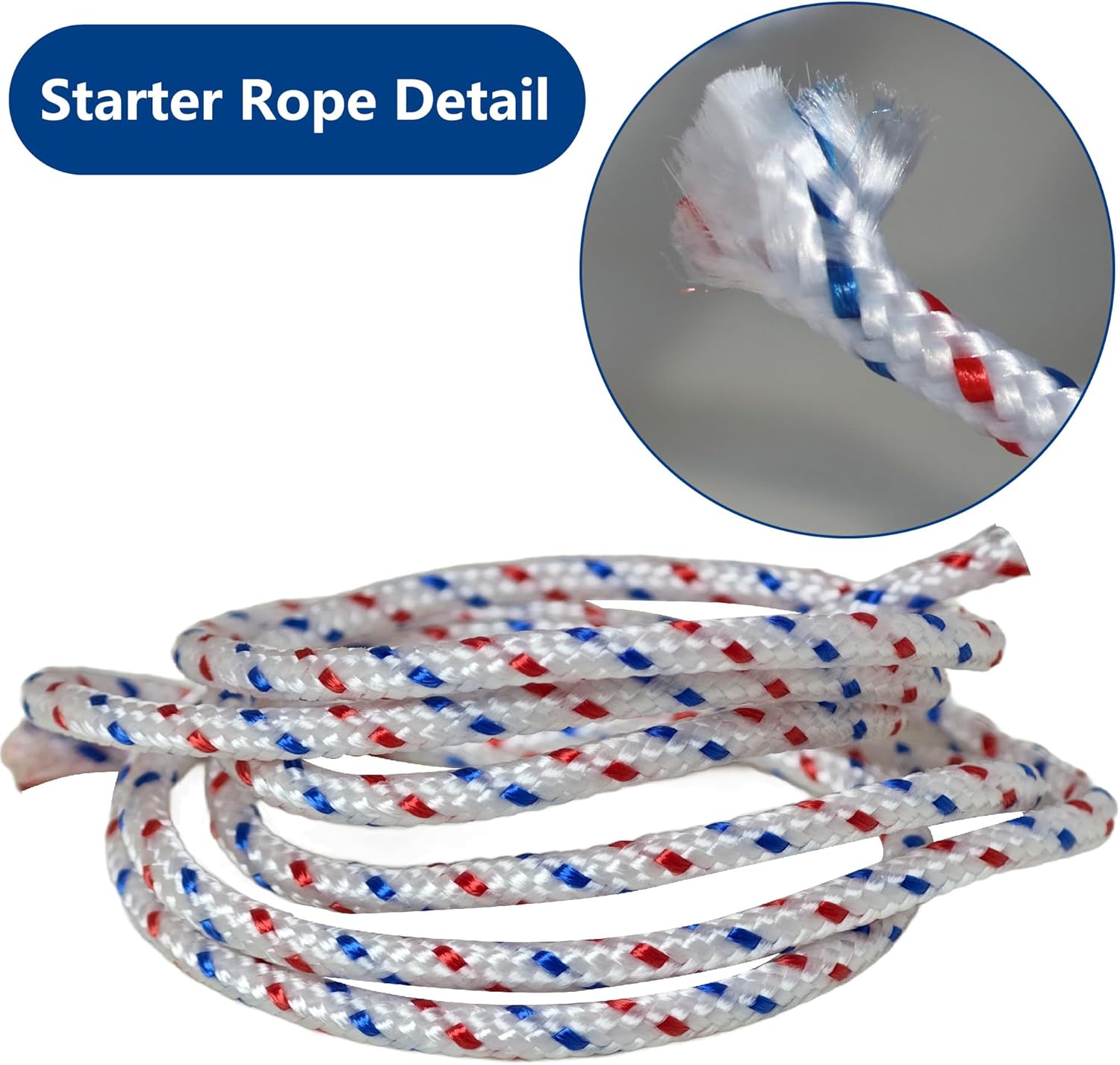 Recoil Starter Rope for Husqvarna STIHL Craftsman Chainsaw Lawn Mower Trimmer Pull Cord (3.5mm, 100M)