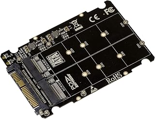 KALEA-INFORMATIQUE Adapter Converter for Mounting M.2 M Key Gen 3.0 NVMe SSD and M2 B Key SATA SSD Instead of U.2 SSD (U2 …