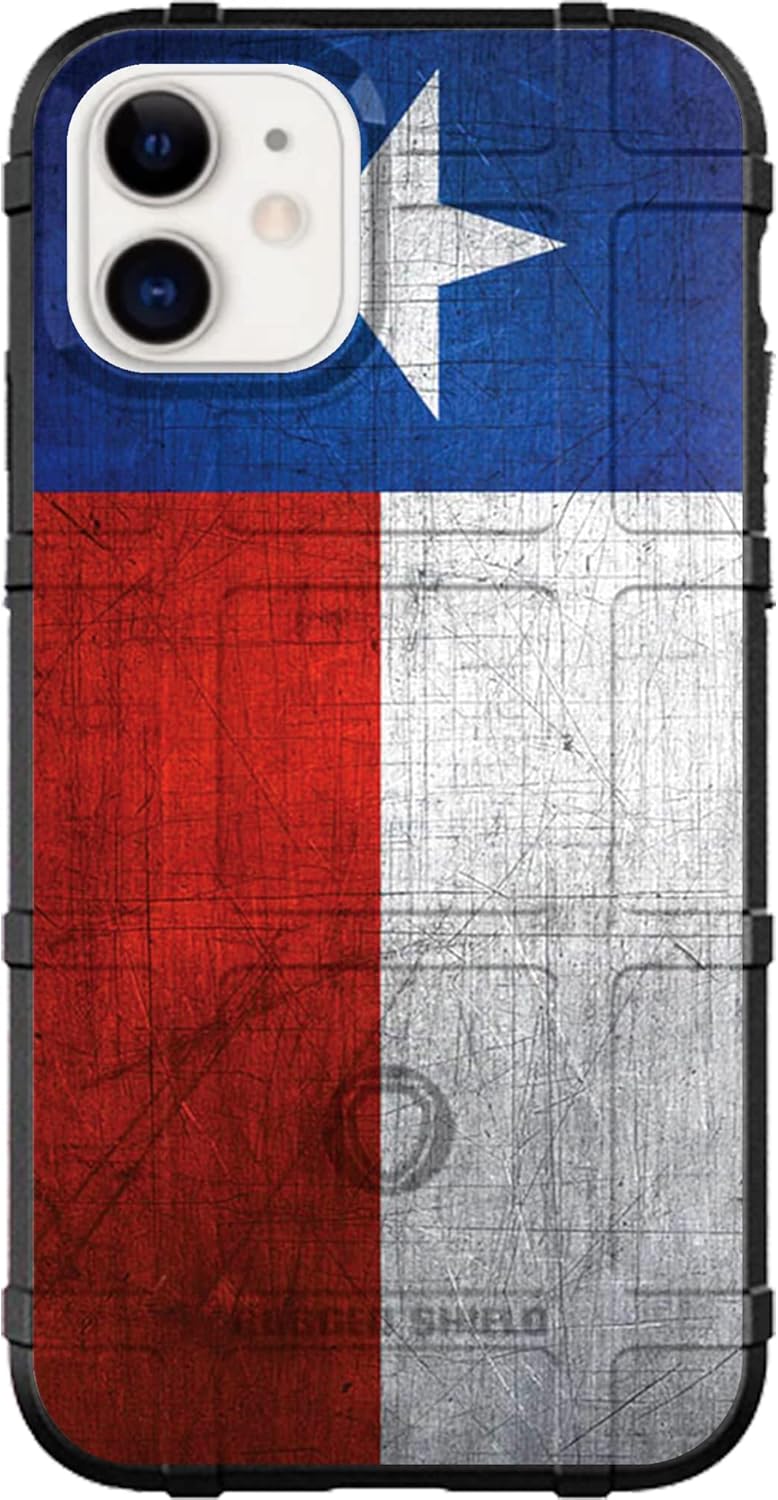 EGO TACTICAL Limited Edition Compatible with iPhone 12 Pro Max 6.7" Rugged Shield case Weathered Texas State Flag