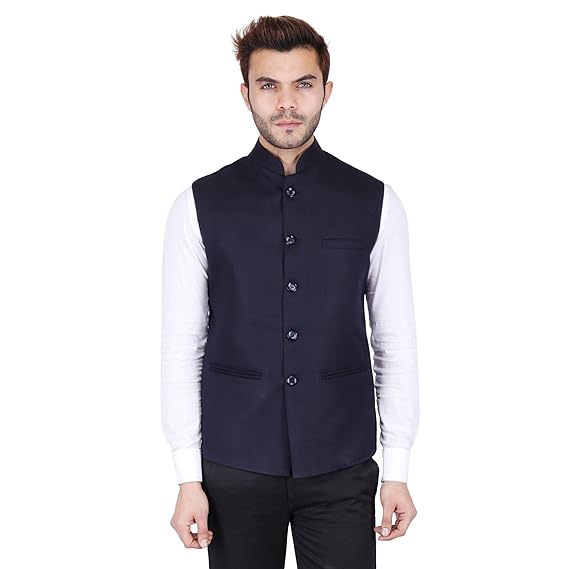 Badoliya & Sons Men's Nehru Jacket/Waistcoat Cotton Fabric