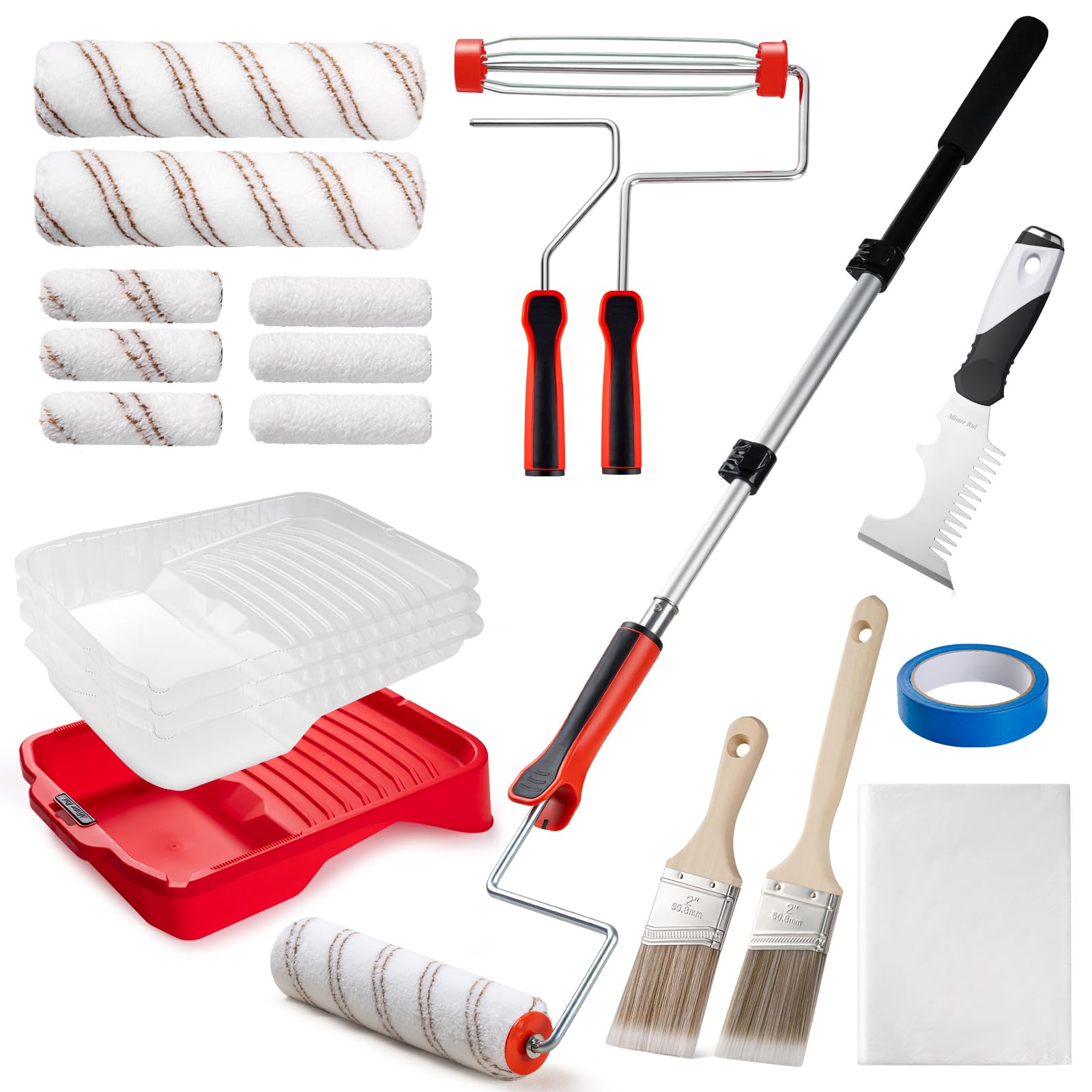 Mister Rui Paint Roller Kit - 22 Piece -10