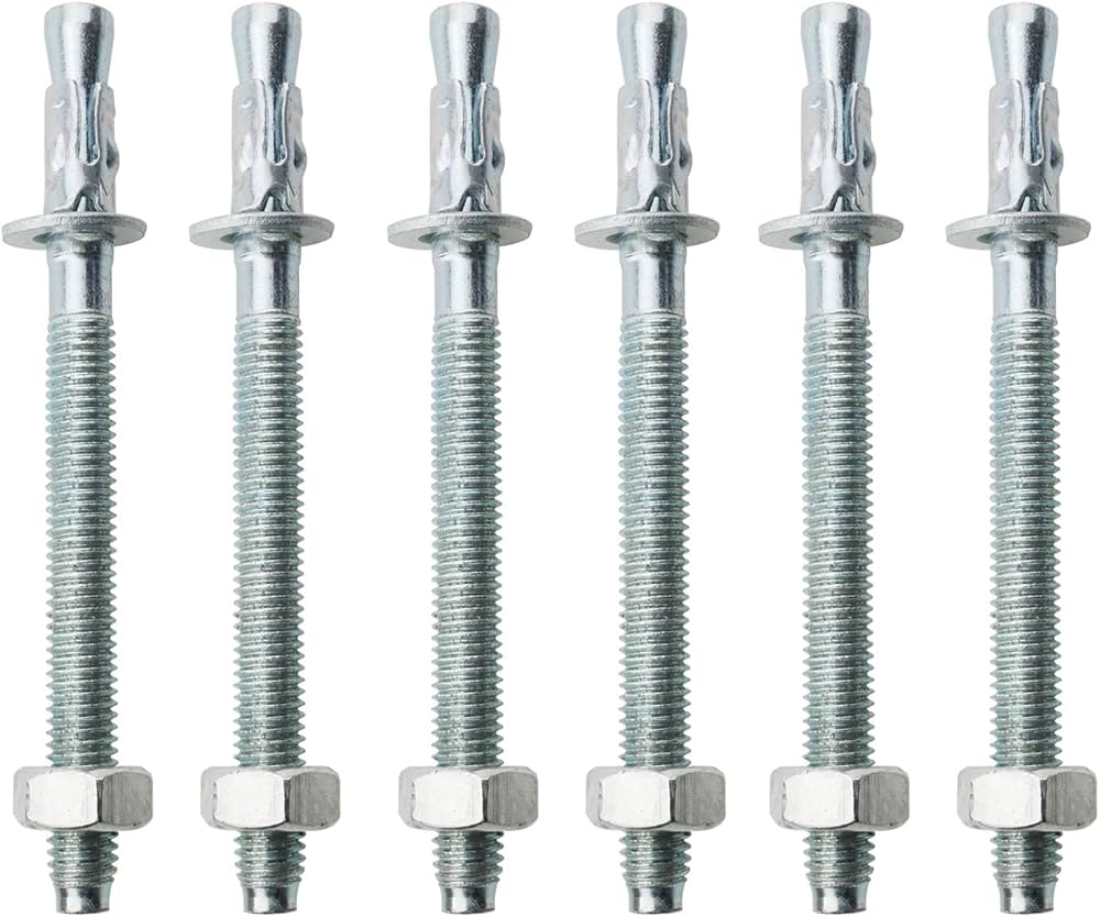Amazon | HJGarden M8 高耐久ウェッジアンカー詰め合わせ 6個 ウェッジ