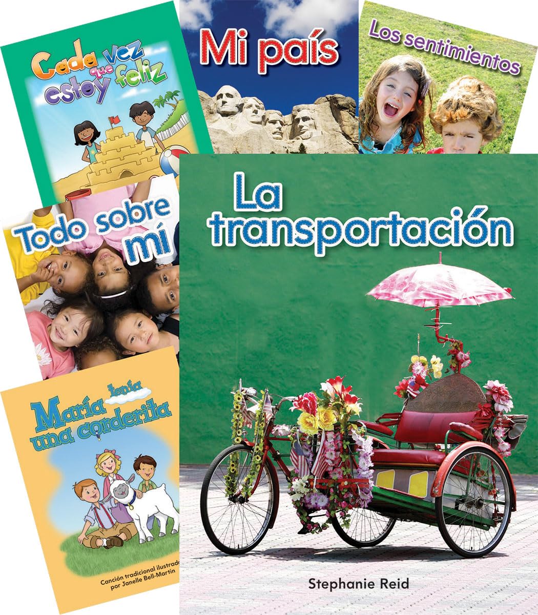 Teacher Created Materials - Early Childhood Social Studies Collection (Spanish) - 21 Book Set - Grades PreK-2 - Guided Reading Level C - K