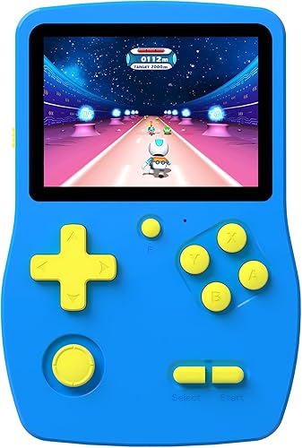 Juego de mano de 32 bits para niños precargado 139 videojuegos retro, pantalla IPS de 3.0 pulgadas y batería recargable, sistema de juego portátil,