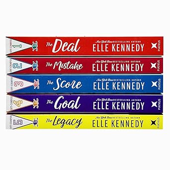 Off-Campus Series 5 Books Collection Set By Elle Kennedy (The Deal, Mistake, Score, Goal, Legacy)