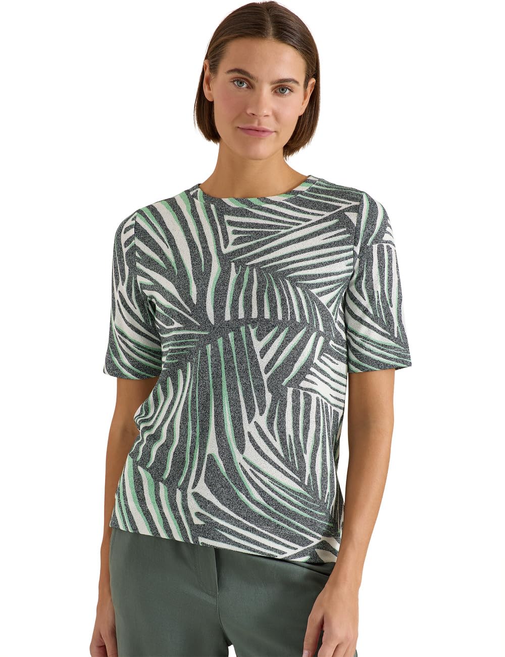 Cecil Strick-Look T-Shirt Palm Breeze Green XXL