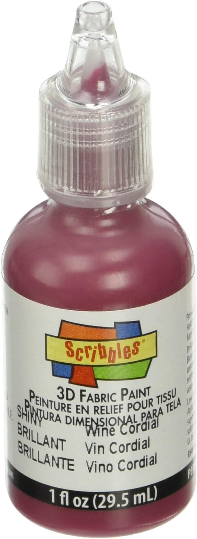 Duncan Crafts Scribbles Dimensional Fabric Paint 1 Oz. Bottle: Shiny Wine Cordial