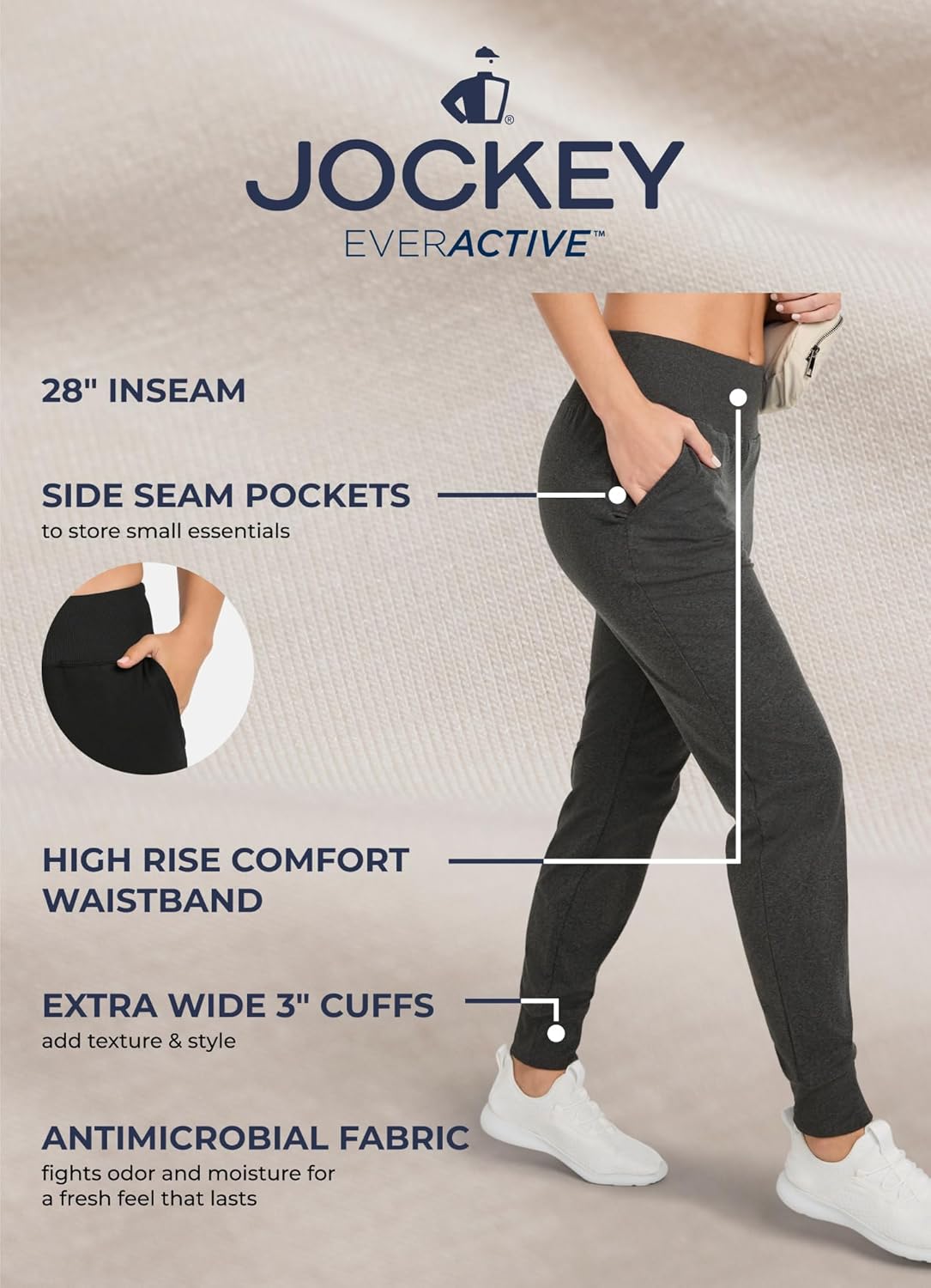 Jockey Women's Activewear EVERACTIVE Jogger - Image 4