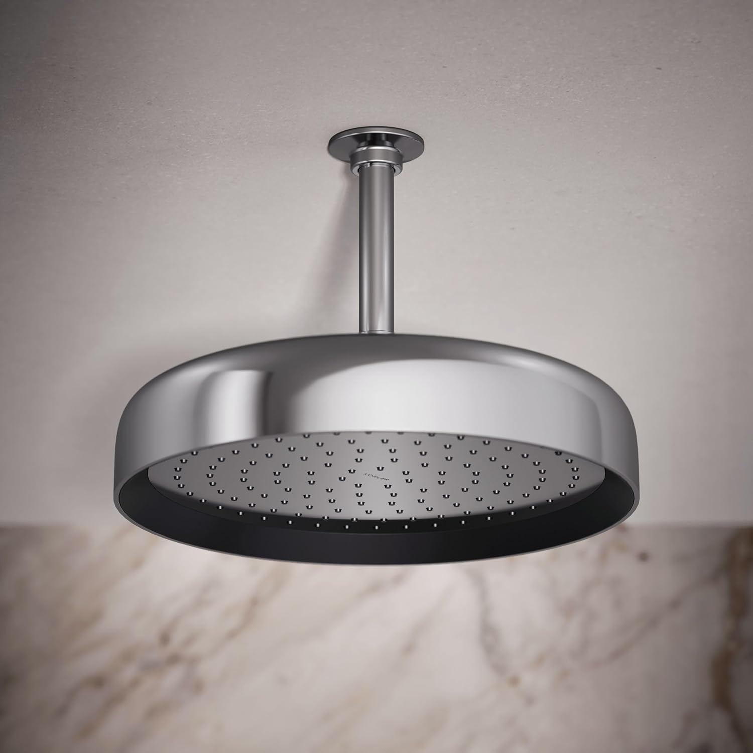 Kohler 26291-CP Statement® Round 12" single-function rainhead, 2.5 gpm, Polished Chrome